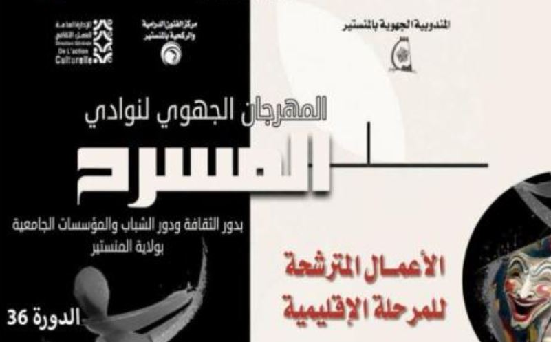 المهرجان الجهوي لنوادي المسرح بالمنستير: تأهل 5 أعمال مسرحية للتصفيات الإقليمية