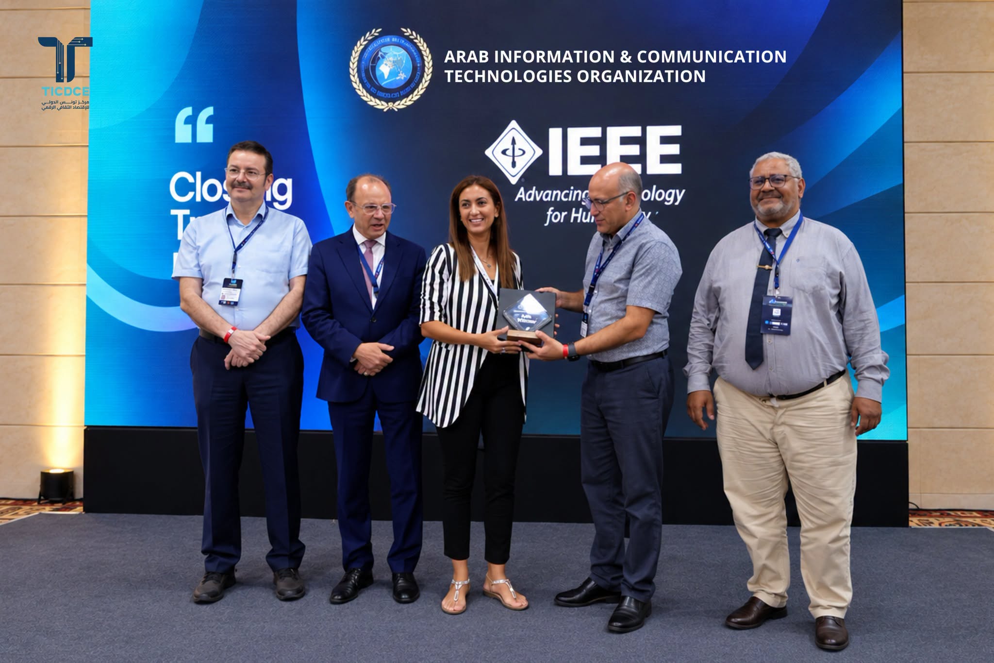 تتويج المؤسسة الناشئة المحتضنة من قبل مركز تونس الدولي للاقتصاد الثقافي الرقمي OLYVA TECH بالمركز الأول في جلسات «Startup Pitching»