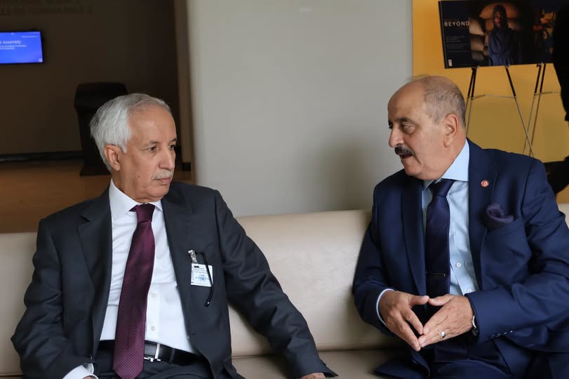 النفطي يتباحث مع نظيره القطري السبل الكفيلة لمزيد تعزيز العلاقات الثنائية