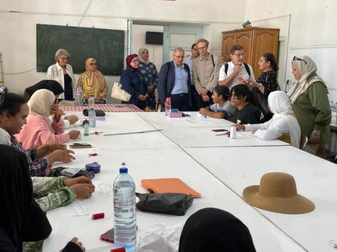 إعطاء إشارة انطلاق أشغال مشروع تهيئة مركز التكوين والتعلّم مدى الحياة بولاية مدنين