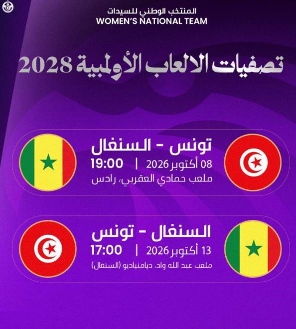 تصفيات اولمبياد 2028 (ذهاب الدور الثاني) - المنتخب التونسي لكرة القدم للسيدات يلاقي نظيره السنغالي غدا الخميس بملعب رادس