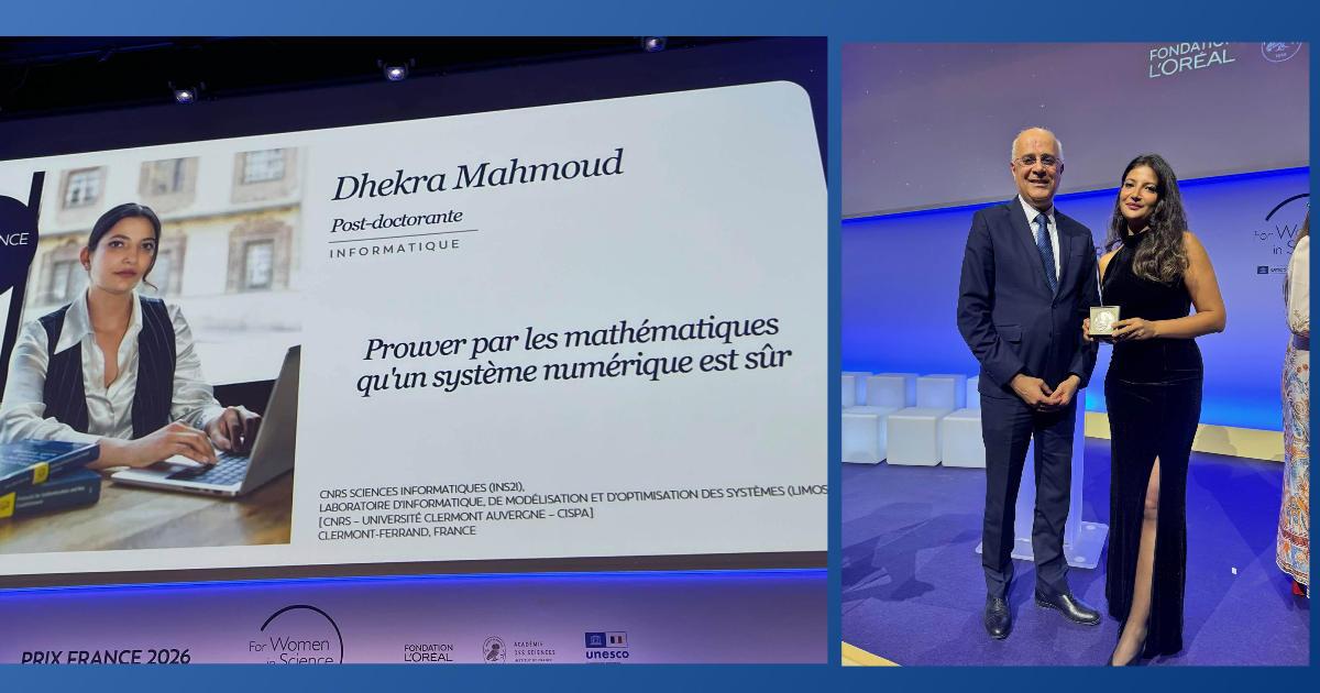 Excellence scientifique : Dhekra Mahmoud, une Tunisienne distinguée par le prix L’Oréal-UNESCO 2026