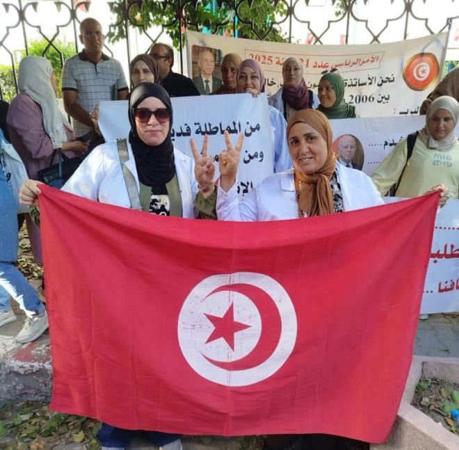 الاساتذة والمعلمون النواب خارج قاعدة البيانات يطالبون بالرد على مطالب التظلم بشأن تسوية وضعياتهم