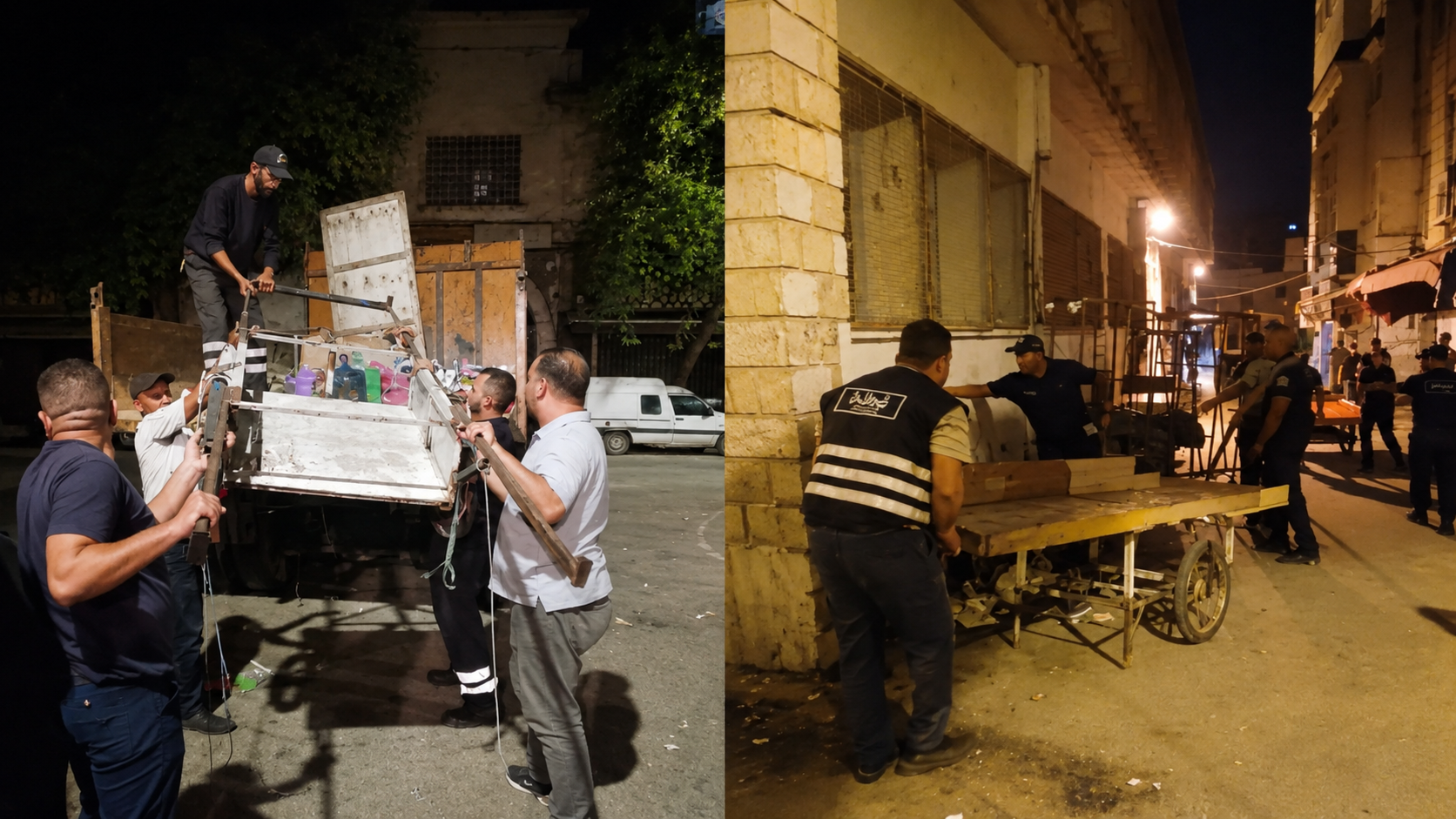 Coup de balai contre le commerce anarchique au cœur de Tunis. Plus de 500 charrettes saisies en une seule nuit