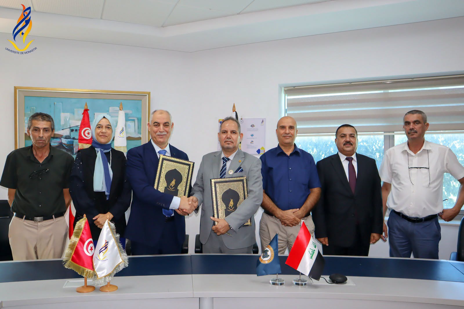 جامعة المنستير توقع اتفاقية تعاون مشترك مع معهد عشتار الطبي التقني العراقي