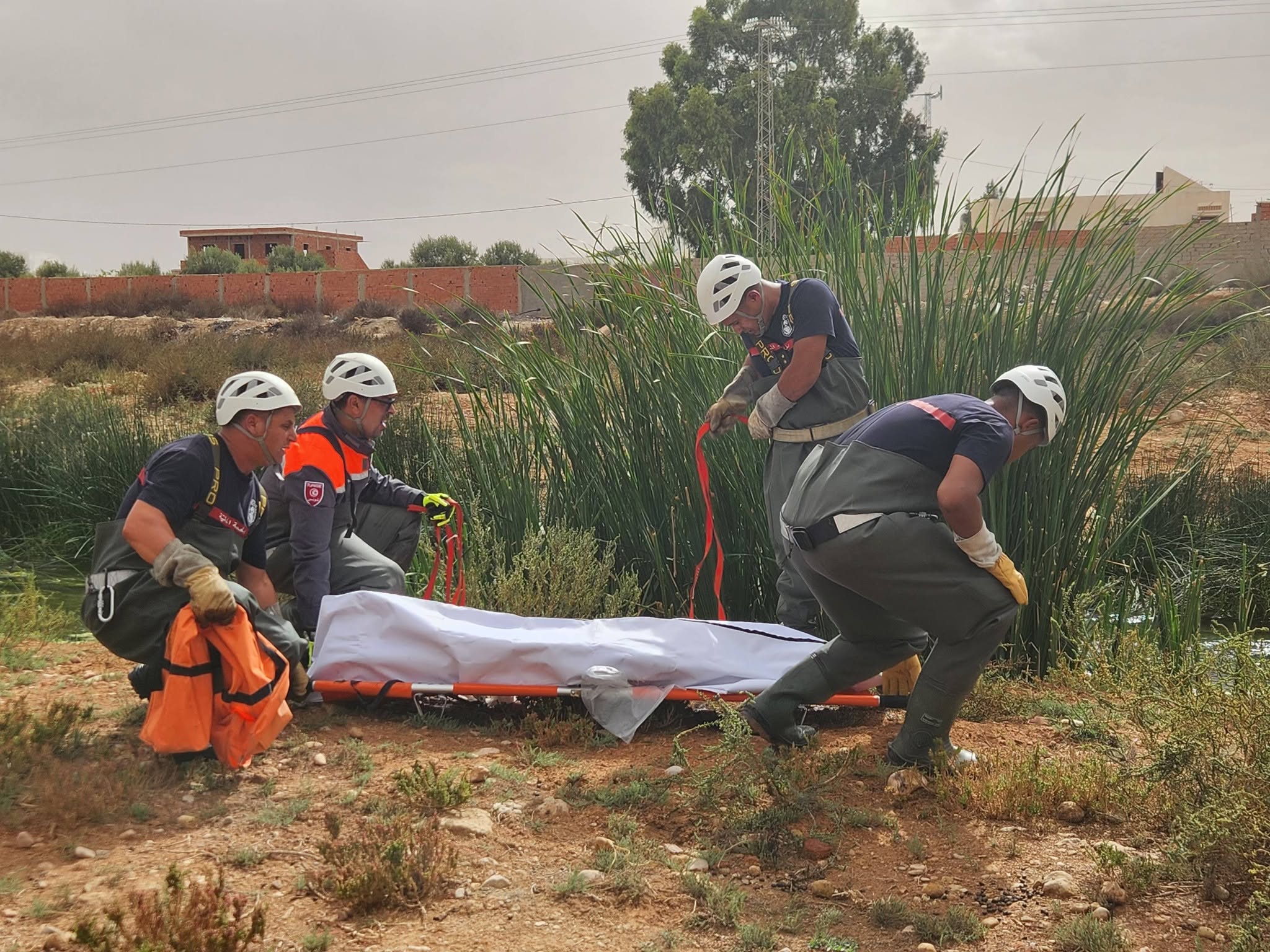 مدنين: عملية بيضاء لاختبار الجاهزية البشرية واللوجستية وسرعة ونجاعة التدخل خلال الفيضانات