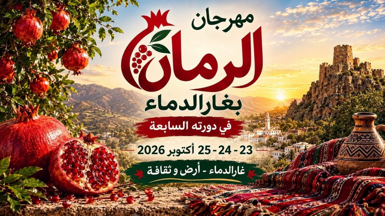 جندوبة: الدورة السابعة لمهرجان الرمان بغار الدماء.. تثمين للمنتوج المحلي واحتفاء بمقوماته الغذائية والاقتصادية