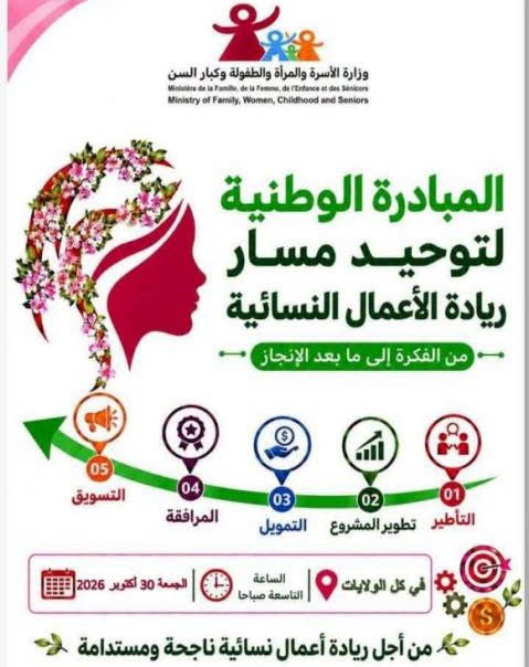 قبلي : يوم تحسيسي مفتوح حول المبادرة الوطنية لتوحيد مسار ريادة الأعمال النسائية من الفكرة إلى ما بعد الإنجاز